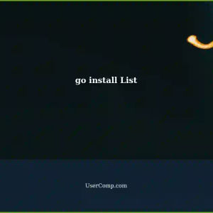 List of Software Installed Using go install Command