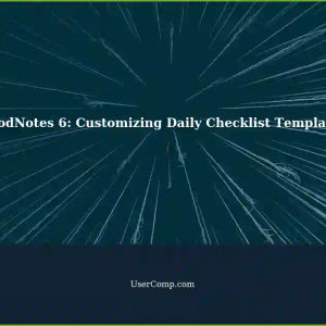 Customizing Templates Overlays in GoodNotes 6 for Daily Checklists