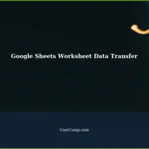 Pulling Data Across Worksheets in Google Sheets: Label1