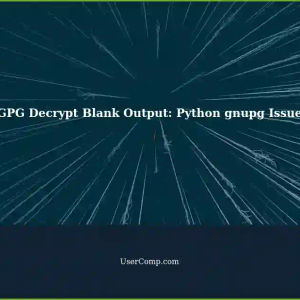 GPG Decrypt Giving Blank Output: Troubleshooting Python's gnupg Decryption