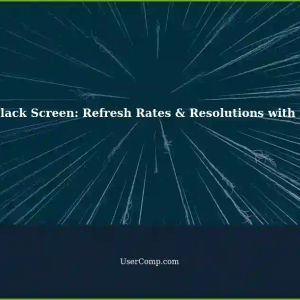 Troubleshooting GPU Black Screen Issues: Monitor Refresh Rates and Resolutions with Nvidia Control Panel