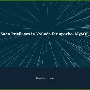 Granting Sudo Privileges in Visual Studio Code for Apache, MySQL, and PHP on Fedora 40