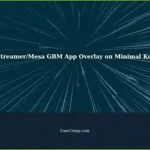 GStreamer/Mesa GBMApp: Overlaying Content on Kodi in Minimal System Setups