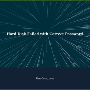 Unlock Hard Disk Failed with Correct Password