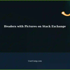Making Headers Show Pictures on Stack Exchange Network: A Tech Support Guide