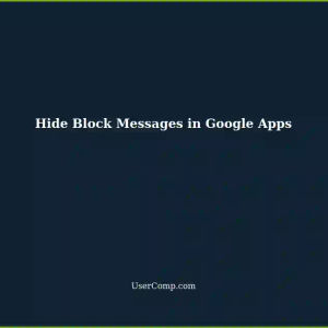 Tech Support: Hiding Block Messages in Google Sheets and Google Docs