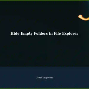 Removing Chevrons and Hiding Folders with No Subfolders or Files in File Explorer