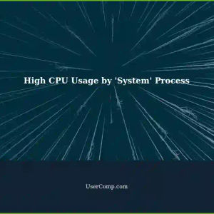 High CPU Usage by 'System' Process: One Core Reaching 100%, Affecting Performance and Battery Life