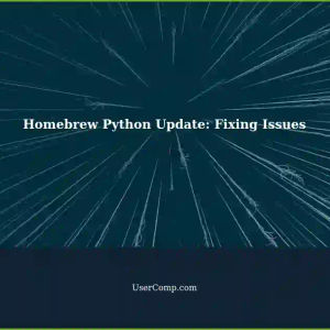 Resolving Python Issues after Homebrew Update (Python >= 3.12)