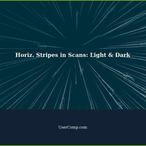 Fixing Horizontal Stripes in Scans: Light and Dark