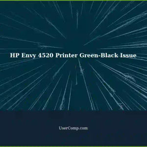 HP Envy 4520 Printer (F0V69A) Printing Green and Black