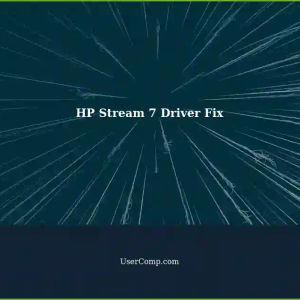 Fixing Missing Drivers after HP Stream 7 Reinstallation on Windows 10