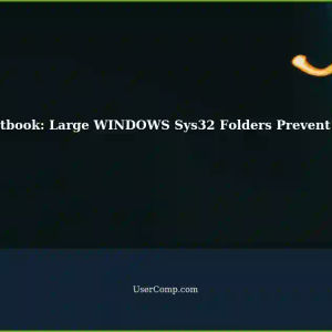 HP Stream Netbook: Unable to Factory Reset - Cannot Reset Computer due to Large WINDOWS Sys32 Folders
