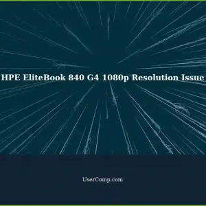 HPE EliteBook 840 G4 Not Providing 1080p Resolution Output to External Display