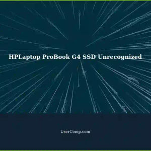 UEFI BIOS: HPLaptop ProBook G4 no longer recognizes SSD (SATA SDM2)