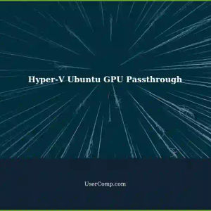 Enabling Hyper-V on a Ubuntu Guest for GPUs Passthrough