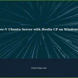 Setting up a Hyper-V Ubuntu Server with Hestia CP on Windows 10