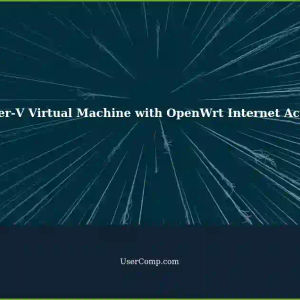 Enabling Internet Access for an OpenWrt Hyper-V Virtual Machine