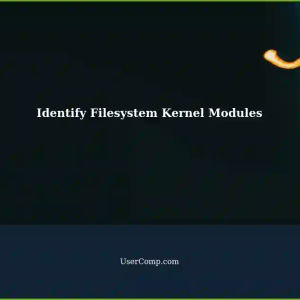 Identifying Filesystem Kernel Modules Used for Mounting