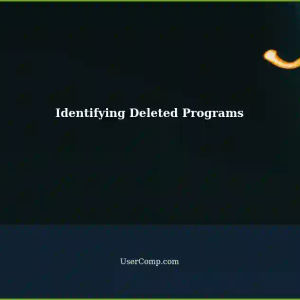 Identifying Deleted Installed Program After Uncompressing Downloads
