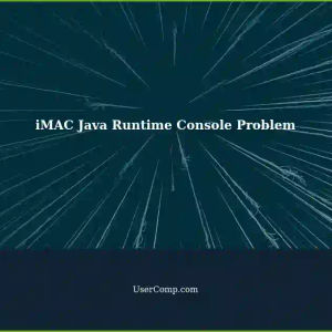 MacOS Monterey iMAC Java Runtime Console Issue