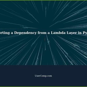 AWS Lambda - How to import a dependency from a Lambda Layer in python?