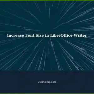 How to Increase Font Size in LibreOffice Writer's Find Bar