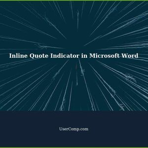 Making an inline quote indicator in Microsoft Word