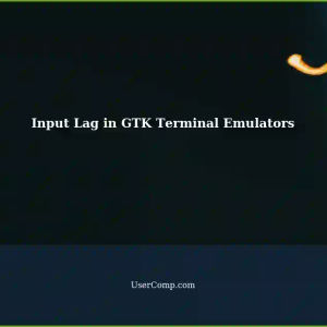 Significant Input Lag in GTK/VTE-based Terminal Emulators after Installing New SSD
