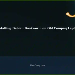 Installing Debian Bookworm on an Old Compaq Evo N1020v Laptop (Hard Disk Partitioning)