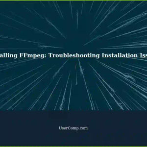 Installing FFmpeg: Troubleshooting 'Install File Doesn't Work'