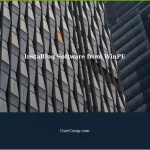Installing Software from WinPE iso Files: A Step-by-Step Guide