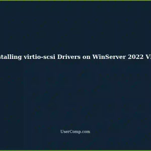 Installing the Latest virtio-scsi Drivers for WinServer 2022 VMs