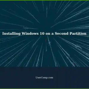Two Partitions MBR Disk: Installing Windows 10 on a Second Partition