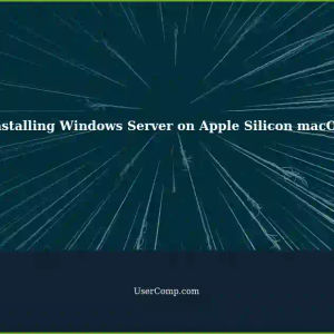 Running Windows Server on macOS Apple Silicon: Installation Issues