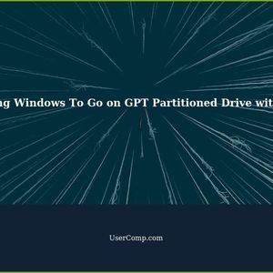 How to Install Windows To Go on a GPT Partitioned Drive with Rufus