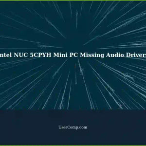Intel NUC 5CPYH Mini PC: Unable to Find Audio Drivers on Intel's Website