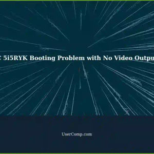Intel NUC 5i5RYK: Booting Issues with No Video Output in BIOS