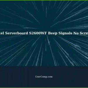 Intel Serverboard S2600WF: No Screen Display - Beep Signals