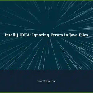 IntelliJ IDEA: Running One Java File Ignoring Errors in Another