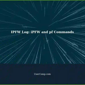 IPFW Log: Understanding iPFW Correspondence and pf PFCommands