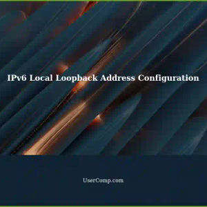 Configuring IPv6 Local Loopback Address: 2a00:da10:f218:9ff0::1/80