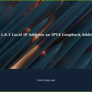 Is 0.1.0.3 Local IP Address an IPV4 Loopback Address or Not?