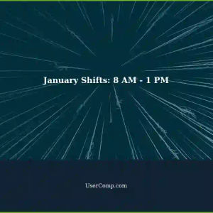 January 2023 Tech Support: Shifts from 8 AM to 1 PM