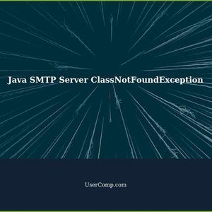 Java SMTP Server ClassNotFoundException