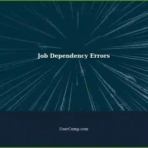 Understanding Job Result Dependency Errors in System Logs