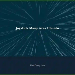 Configuring Joystick with Many Axes on Ubuntu