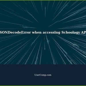 JSONDecodeError when accessing Schoology API: Expecting value: line 1 column 1 (char 0)