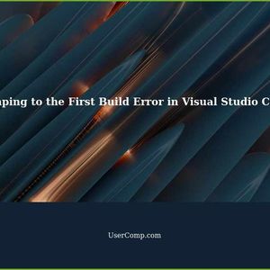 Visual Studio Code: How to Jump to the First Build Error in Build Terminal