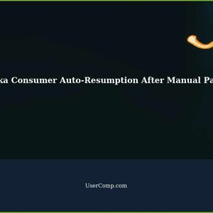Kafka Consumer: Automatic Resumption After Manual Pause
